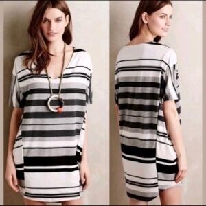 Puella anthropologie tunic stripe mini dress size S